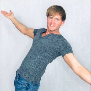 Express Men, Tee shirt, gray, size small